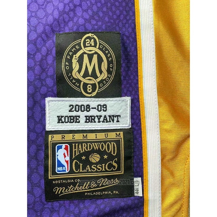 Camiseta Los Angeles Lakers Kobe Bryant #24 Segunda Mitchell & Ness Violeta
